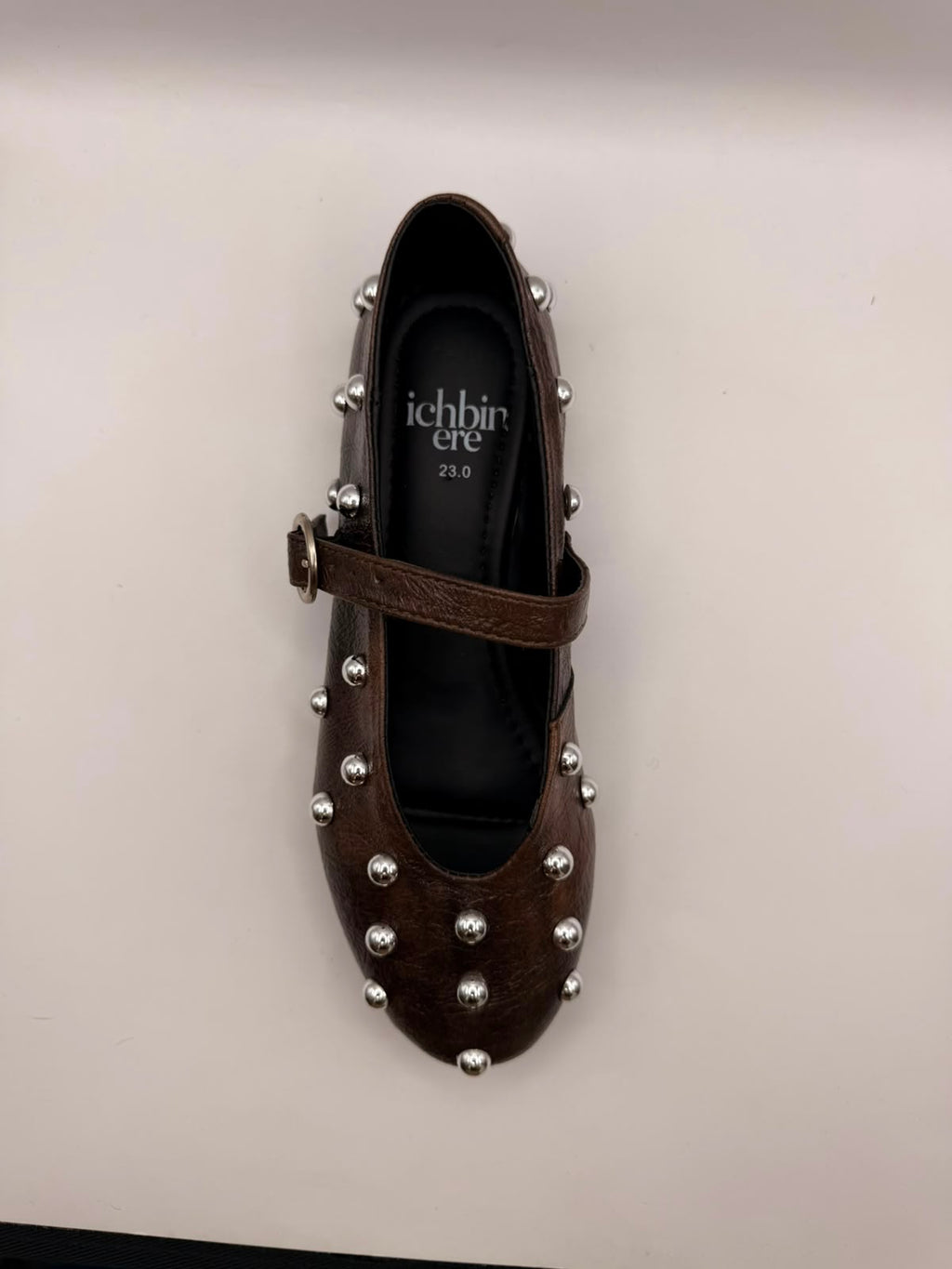 Mary Jane BERLIN Studded — Chocolate