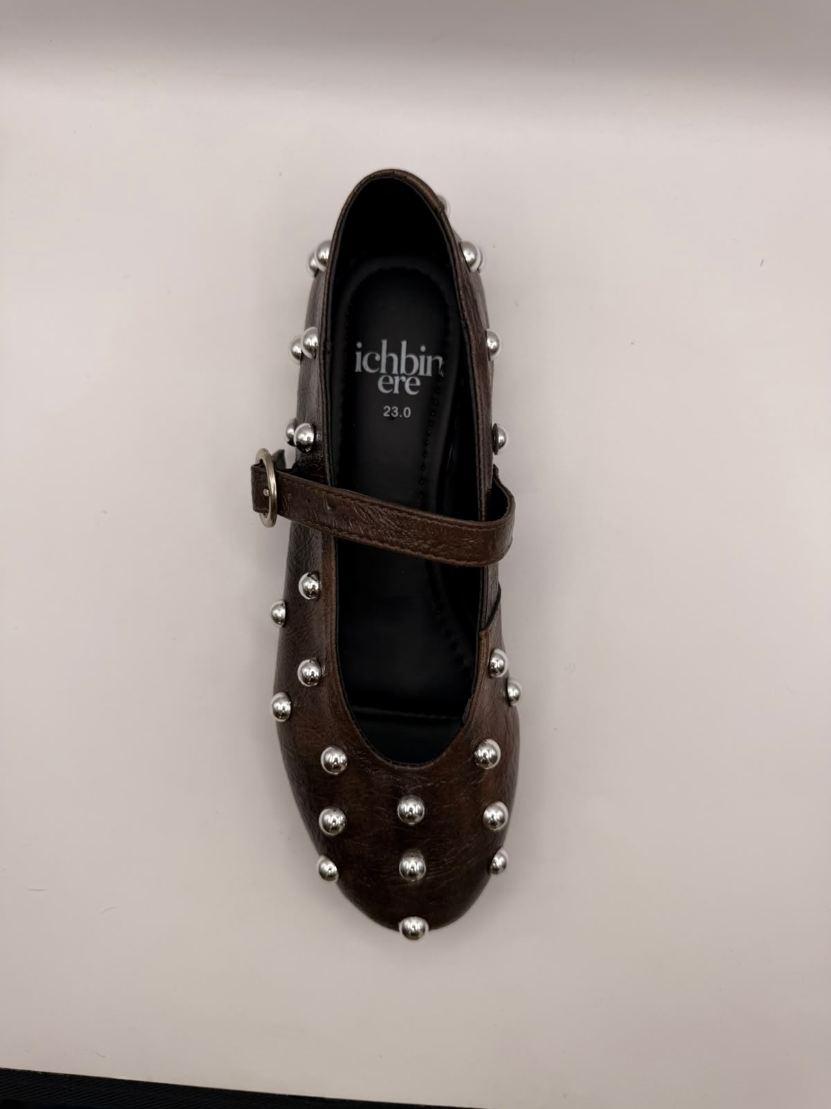 Mary Jane BERLIN Studded — Chocolate