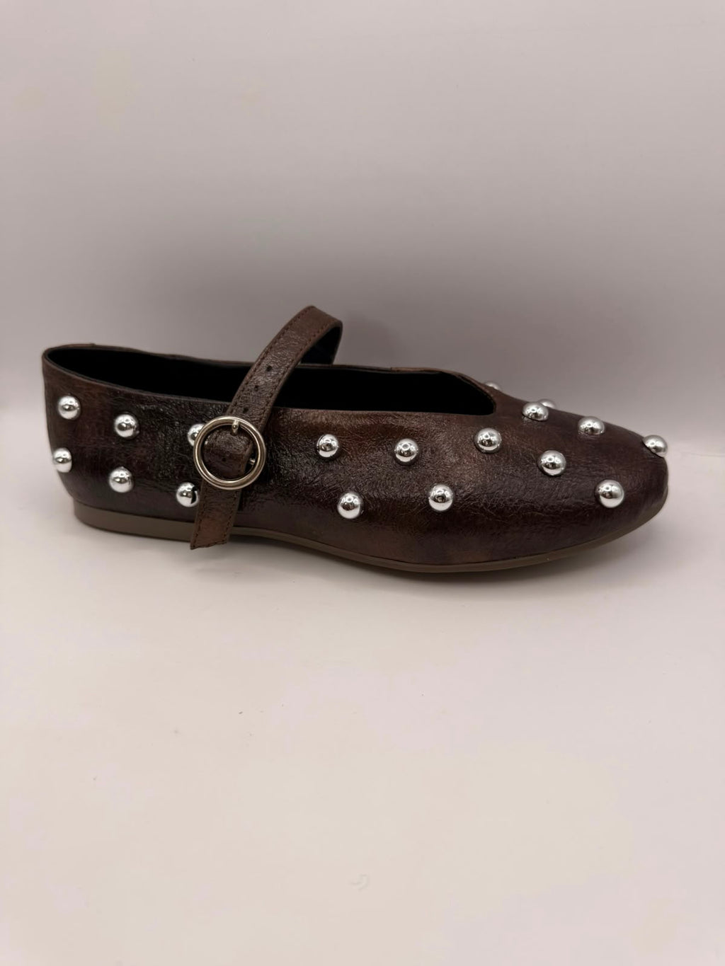 Mary Jane BERLIN Studded — Chocolate