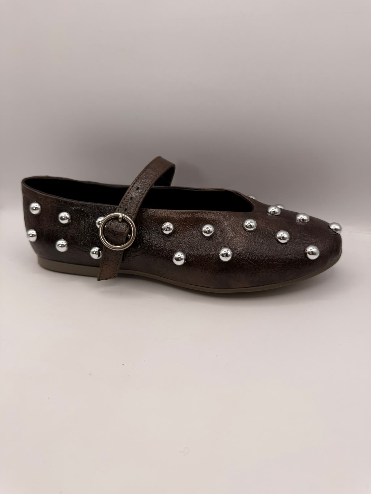 Mary Jane BERLIN Studded — Chocolate