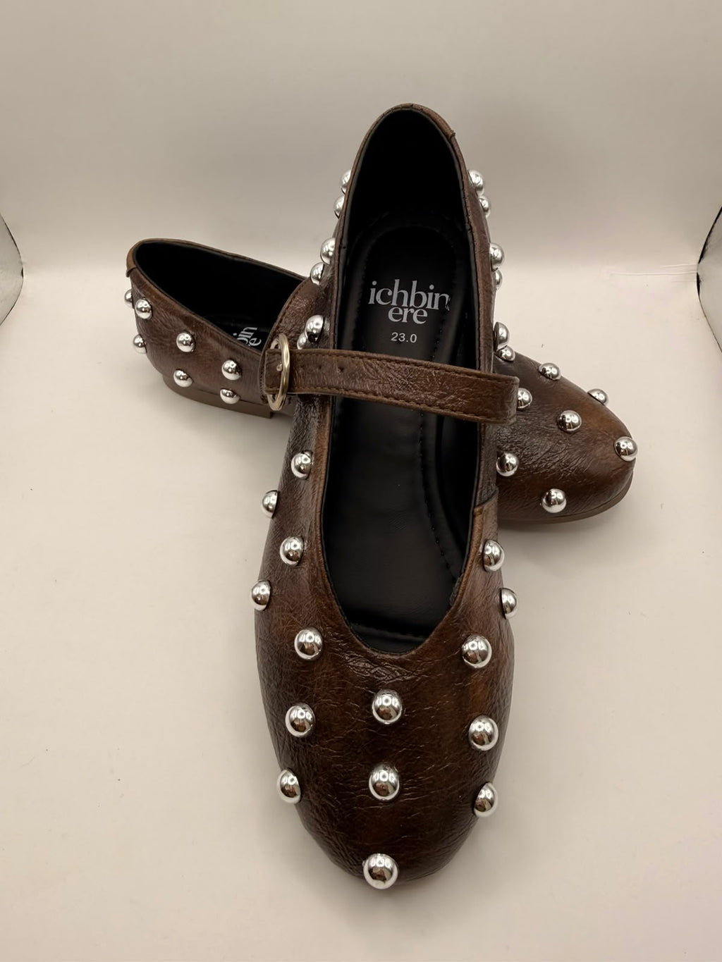 Mary Jane BERLIN Studded — Chocolate