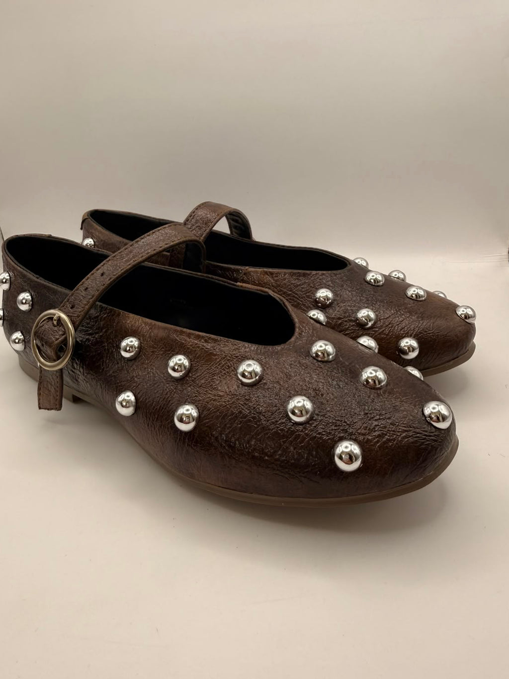 Mary Jane BERLIN Studded — Chocolate