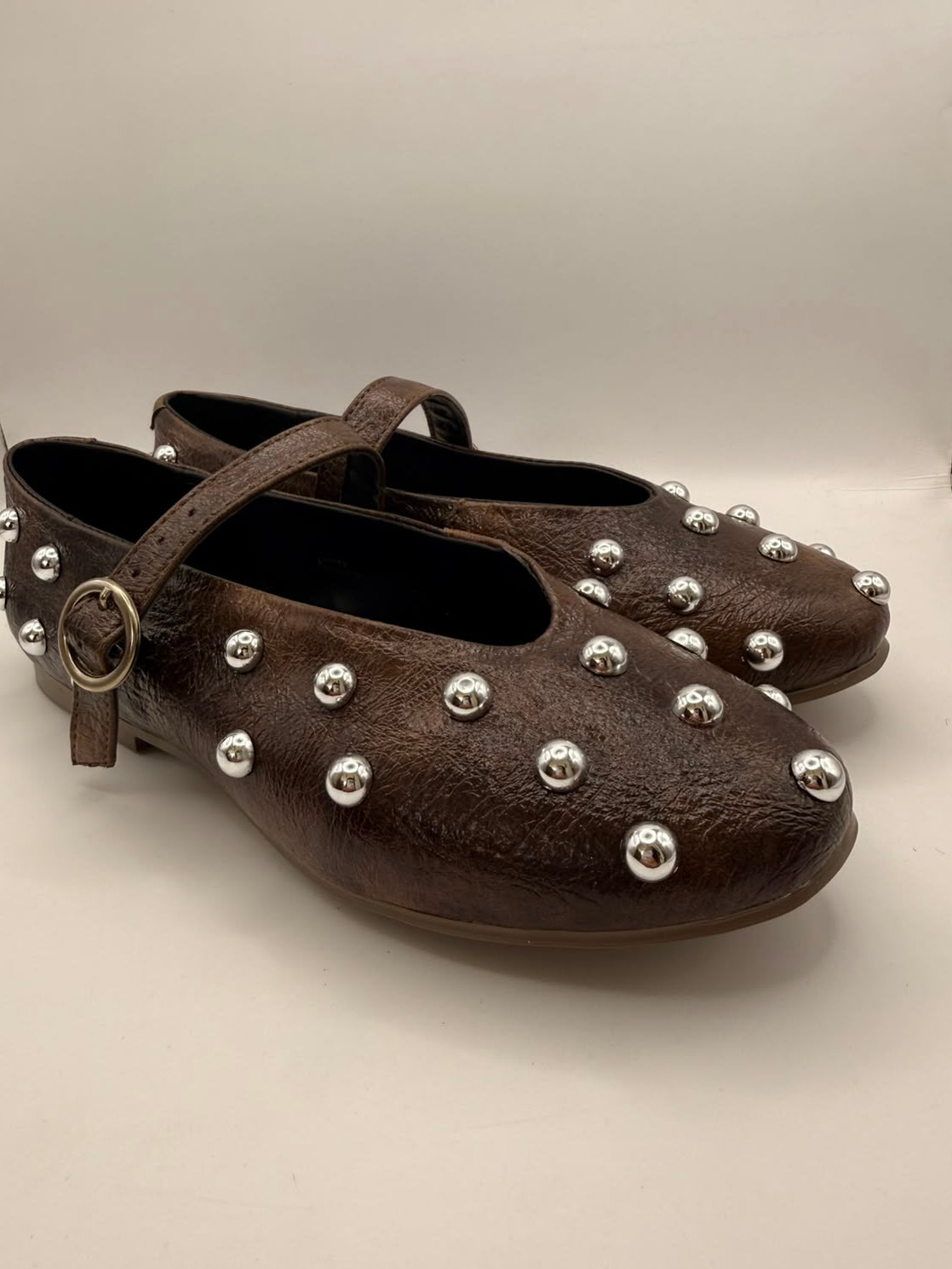 Mary Jane BERLIN Studded — Chocolate