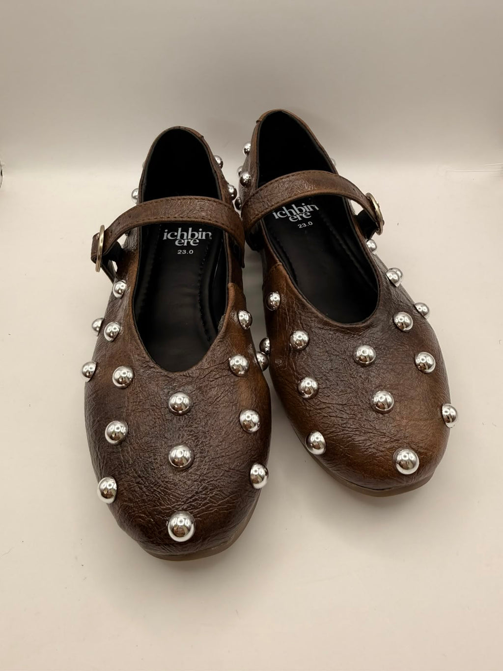 Mary Jane BERLIN Studded — Chocolate