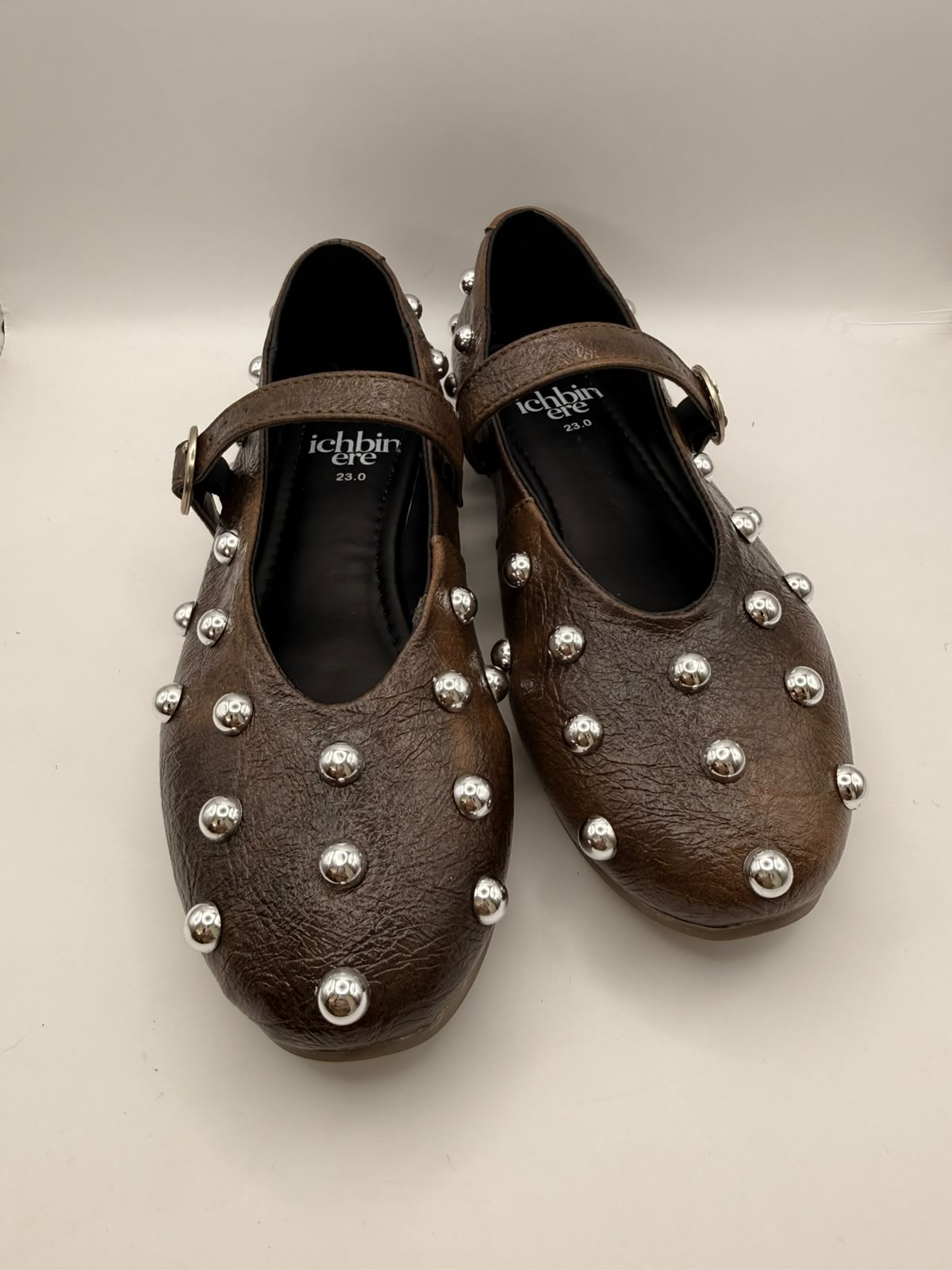Mary Jane BERLIN Studded — Chocolate