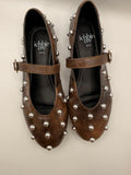 Mary Jane BERLIN Studded — Chocolate