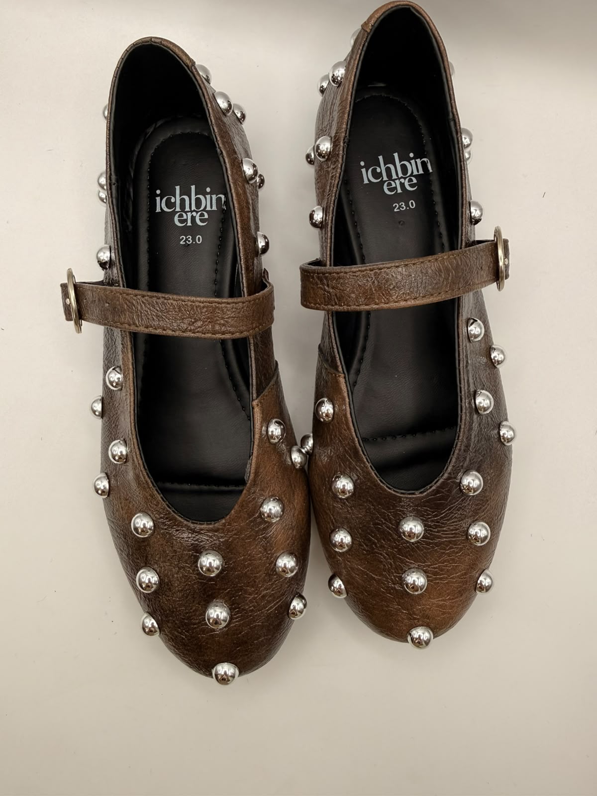 Mary Jane BERLIN Studded — Chocolate