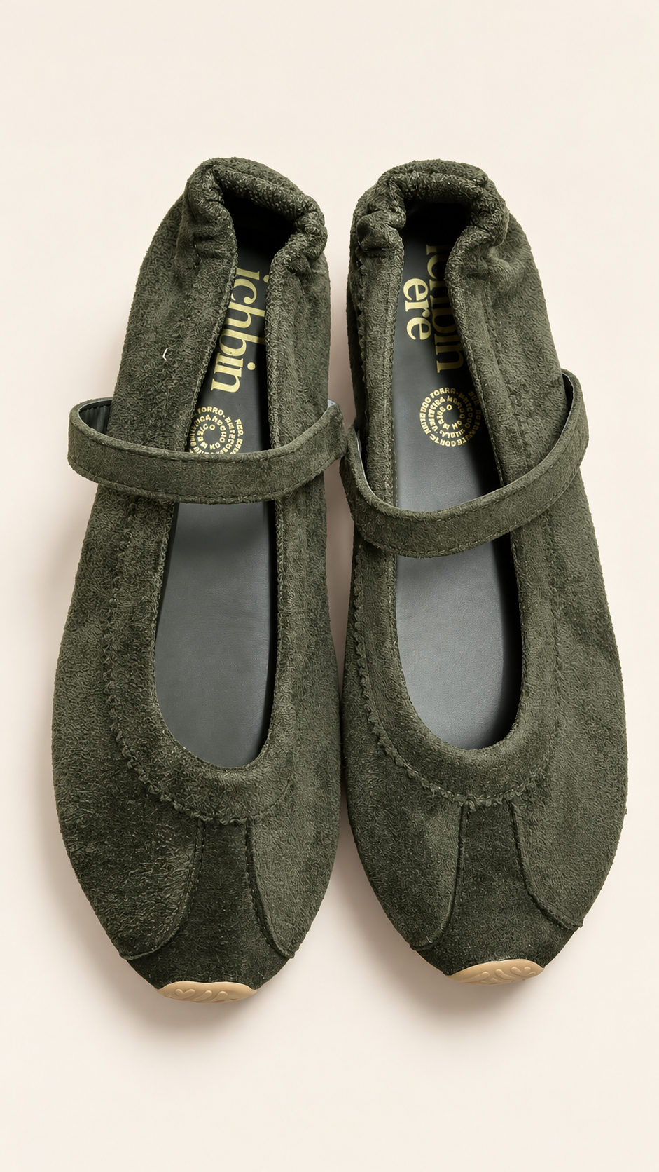 BALI OLIVO | Mary Jane Sneaker de Gamuza